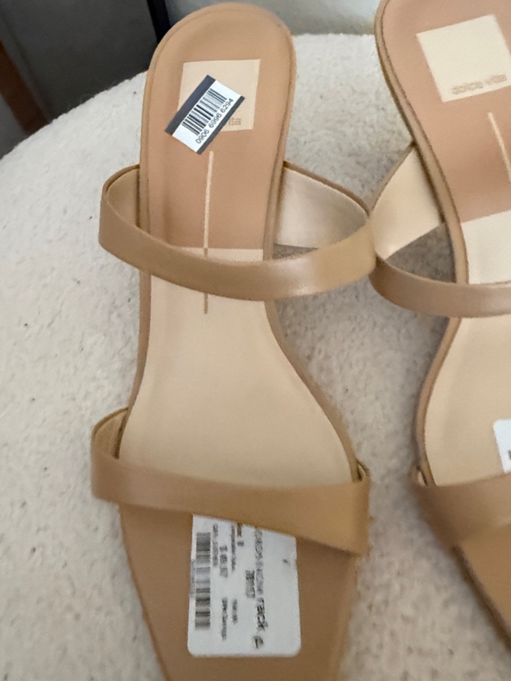 Dolce Vita Tan Strappy Mule Heels - Picture 5 of 5